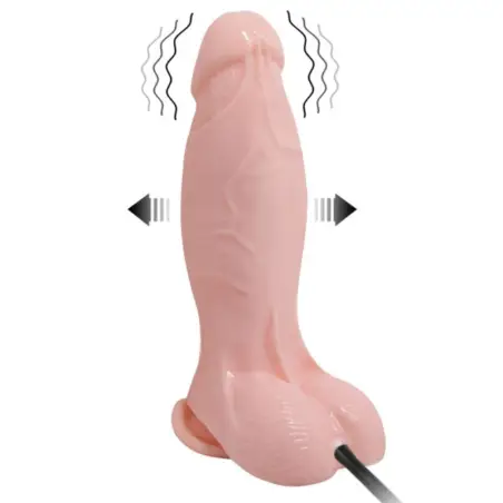 Dildo Realístico Vibrador e Inflable 18.8 cm | Baile