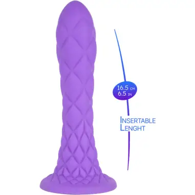SilexD Dreamy Dildo Fantasy Termorreactivo Violeta 18.5