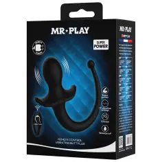 MR PLAY - VIBRADOR ANAL Y PERINEAL CON CONTROL REMOTO INALÁMBRICO NEGRO 2