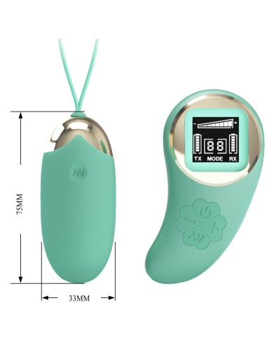 PRETTY LOVE - MINA HUEVO VIBRADOR CONTROL REMOTO VERDE 