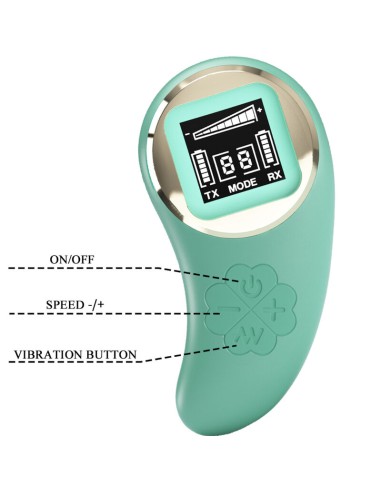 PRETTY LOVE - MINA HUEVO VIBRADOR CONTROL REMOTO VERDE 