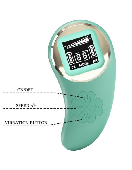 PRETTY LOVE - MINA HUEVO VIBRADOR CONTROL REMOTO VERDE 