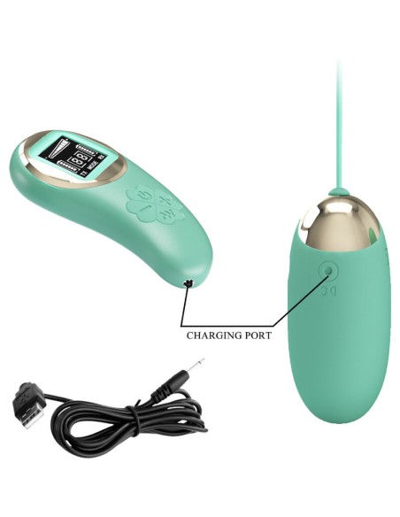 PRETTY LOVE - MINA HUEVO VIBRADOR CONTROL REMOTO VERDE 