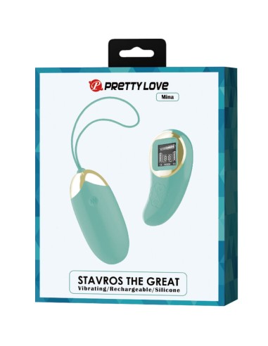 PRETTY LOVE - MINA HUEVO VIBRADOR CONTROL REMOTO VERDE 