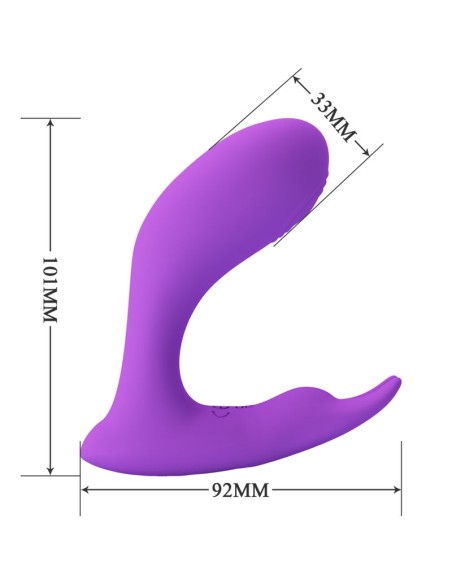 PRETTY LOVE - IDABELLE VIBRATION & PULSATION CONTROL REMOTO VIOLETA 