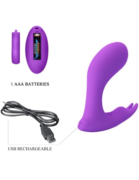 PRETTY LOVE - IDABELLE VIBRATION & PULSATION CONTROL REMOTO VIOLETA 