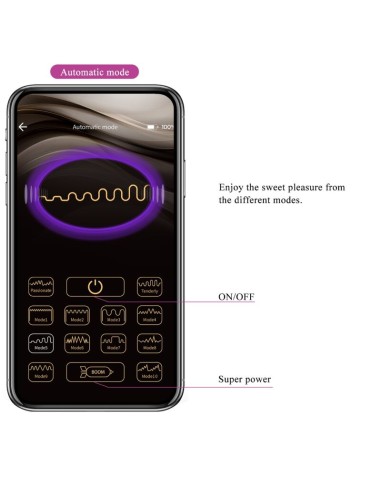 PRETTY LOVE - JAYLEEN VIBRADOR APP CONTROL REMOTO LILA 