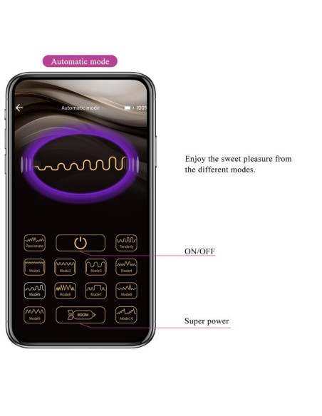 PRETTY LOVE - JAYLEEN VIBRADOR APP CONTROL REMOTO LILA 