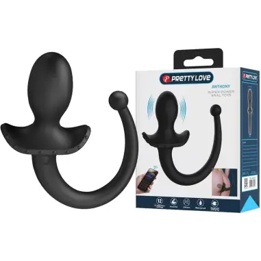 Anthony Vibrador Anal y Perineal APP Control Negro