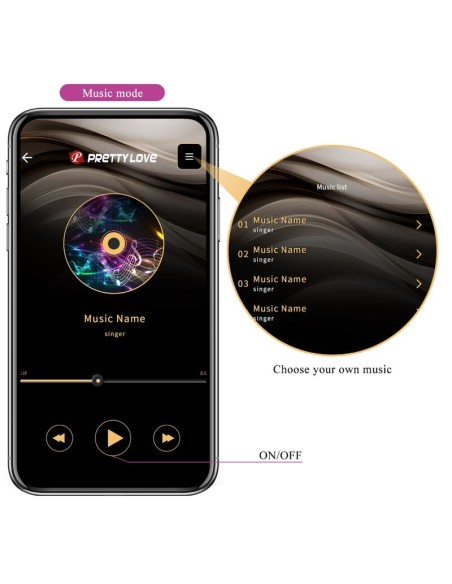 PRETTY LOVE - JAYLEEN VIBRADOR APP CONTROL REMOTO LILA 