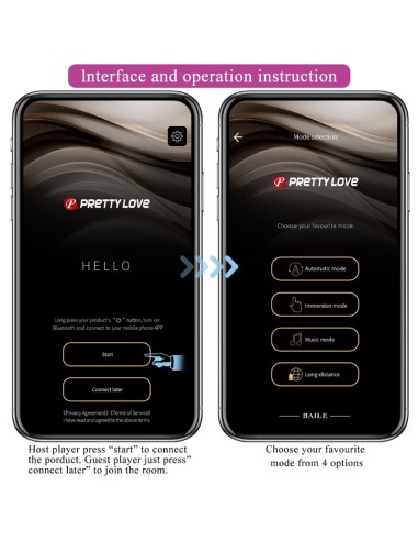 PRETTY LOVE - ELVIRA KEGEL BALLS APP CONTROL REMOTO MORADO 