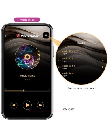 PRETTY LOVE - ELVIRA KEGEL BALLS APP CONTROL REMOTO MORADO 