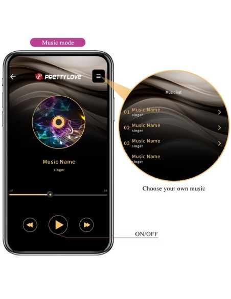 PRETTY LOVE - ELVIRA KEGEL BALLS APP CONTROL REMOTO MORADO 