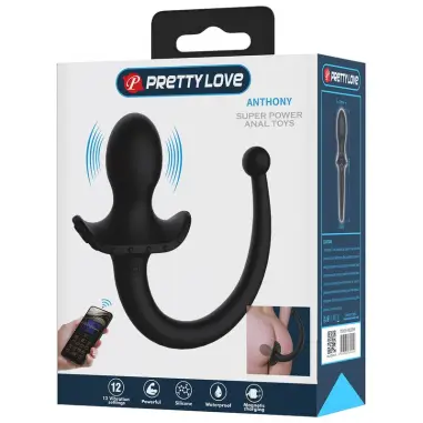 Anthony Vibrador Anal y Perineal APP Control Negro