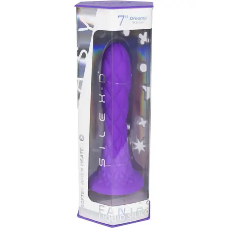SilexD Dreamy Dildo Fantasy Termorreactivo Violeta 18.5