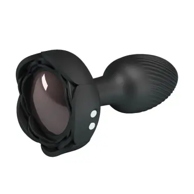 Plug Anal Vibrador 10 Modos Recargable Negro | Pretty Love
