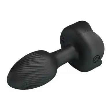Plug Anal Vibrador 10 Modos Recargable Negro | Pretty Love