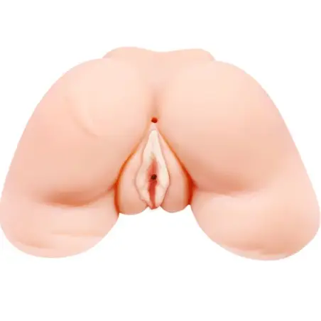 Vagina y Ano con Malla Realista con Vibración | Crazy Bull