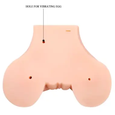 Vagina y Ano con Malla Realista con Vibración | Crazy Bull