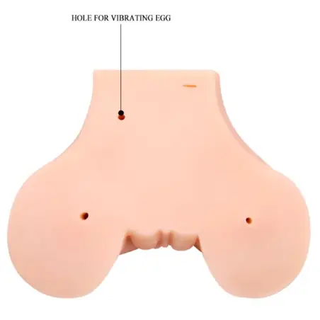 Vagina y Ano con Malla Realista con Vibración | Crazy Bull