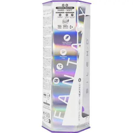 SilexD Dreamy Dildo Fantasy Termorreactivo Violeta 18.5