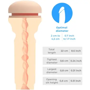 Feel Stroker Masturbador Trasero Extra Apretado Natural