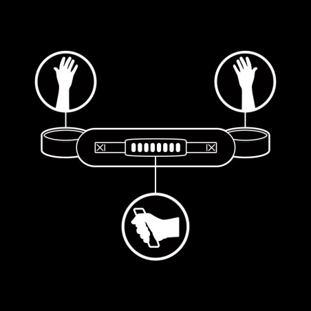 FETISH SUBMISSIVE - ESPOSAS CON TIRADOR CON FORRO DE NEOPRENO FETISH SUBMISSIVE BONDAGE