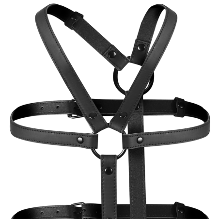 FETISH SUBMISSIVE BONDAGE - ARNÉS AJUSTABLE TORSO Y BRAZOS FETISH SUBMISSIVE BONDAGE