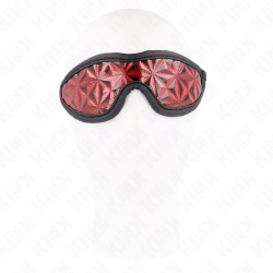 KINK - VENDA CON PATRÓN DE DIAMANTES ROJO 20.5 x 6 CM KINK MASKED ALLURE 2