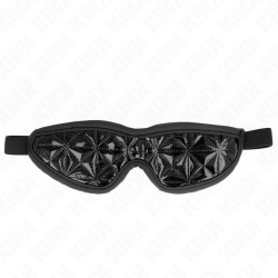 KINK - VENDA CON PATRÓN DE DIAMANTES NEGRO 20.5 x 6 CM KINK MASKED ALLURE