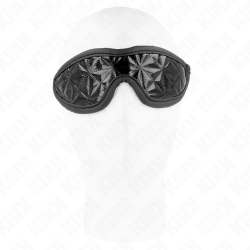 KINK - VENDA CON PATRÓN DE DIAMANTES NEGRO 20.5 x 6 CM KINK MASKED ALLURE 2
