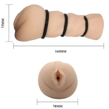 Vagina Masturbador con Anillos - Tacto Realista | Crazy Bull