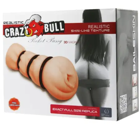 Vagina Masturbador con Anillos - Tacto Realista | Crazy Bull