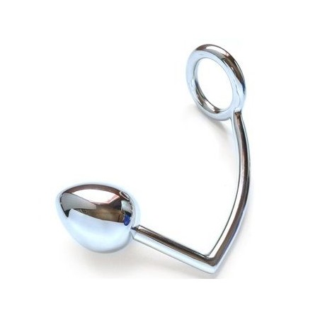 METAL HARD - ANILLO CON GANCHO ANAL 50MM METAL HARD