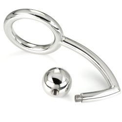METAL HARD - COCK RING ANILLO CON GANCHO INTRUDER ANAL 45MM METAL HARD 2