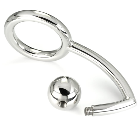 METAL HARD - COCK RING ANILLO CON GANCHO INTRUDER ANAL 45MM METAL HARD