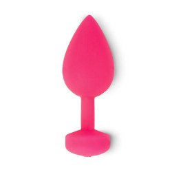 G-VIBE - FUNTOYS GPLUG ANAL VIBRADOR RECARGABLE PEQUEÑO ROSA NEON 3CM G-VIBE