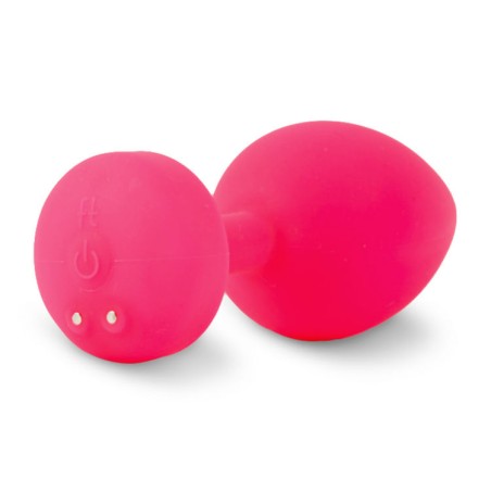 G-VIBE - FUNTOYS GPLUG ANAL VIBRADOR RECARGABLE PEQUEÑO ROSA NEON 3CM G-VIBE