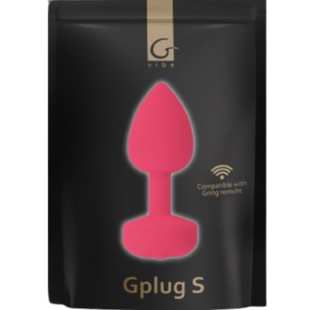 G-VIBE - FUNTOYS GPLUG ANAL VIBRADOR RECARGABLE PEQUEÑO ROSA NEON 3CM G-VIBE