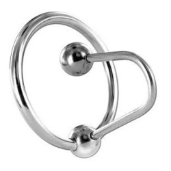 METAL HARD - ANILLA GLANDE CON PLUG METAL HARD