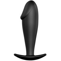 PRETTY LOVE - PLUG ANAL SILICONA FORMA PENE NEGRO PRETTY LOVE BOTTOM
