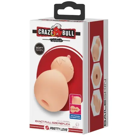 Calabash Mastubador en Forma de Pecho | Crazy Bull