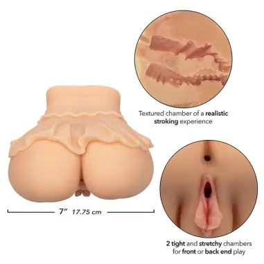 The Peep Show Girl Doble Masturbador Realístico Natural