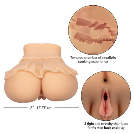 The Peep Show Girl Doble Masturbador Realístico Natural