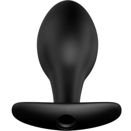 PRETTY LOVE - PLUG ANAL SILICONA FORMA ANCLA 12 MODOS VIBRACIÓN NEGRO PRETTY LOVE BOTTOM