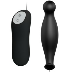 PRETTY LOVE - PLUG ANAL SILICONA 12 MODOS VIBRACIÓN NEGRO PRETTY LOVE 2