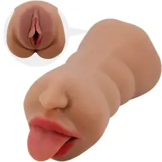 CRAZY BULL - SARAH MASTURBADOR DOBLE BOCA & VAGINA NATURAL 2