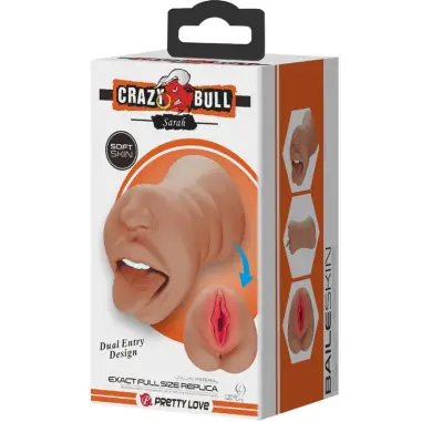 Sarah Masturbador Doble Boca & Vagina Natural | Crazy Bull