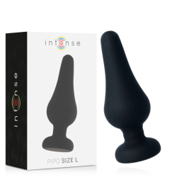INTENSE - ANAL PLUG PIPO L SILICONE NEGRO 13 CM INTENSE ANAL TOYS