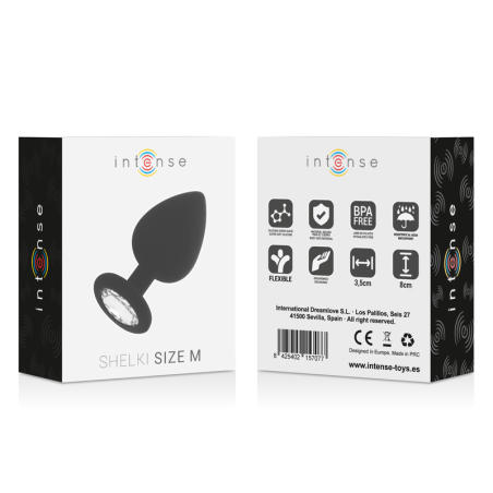 INTENSE - SHELKI M PLUG ANAL NEGRO INTENSE ANAL TOYS
